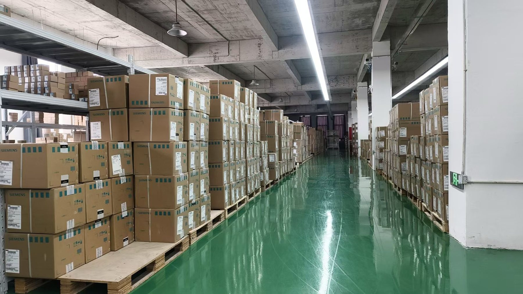 Electrical component inventory and material preparation area
