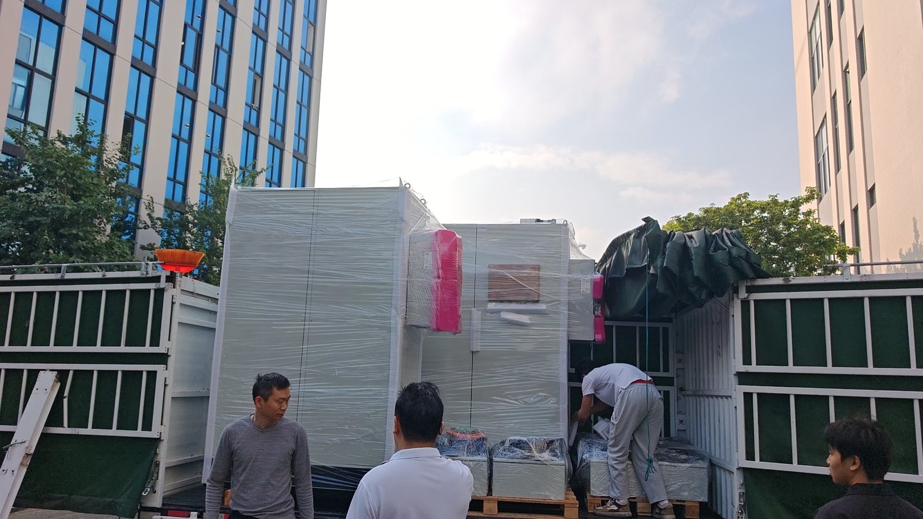 Control cabinet packing record for shipment