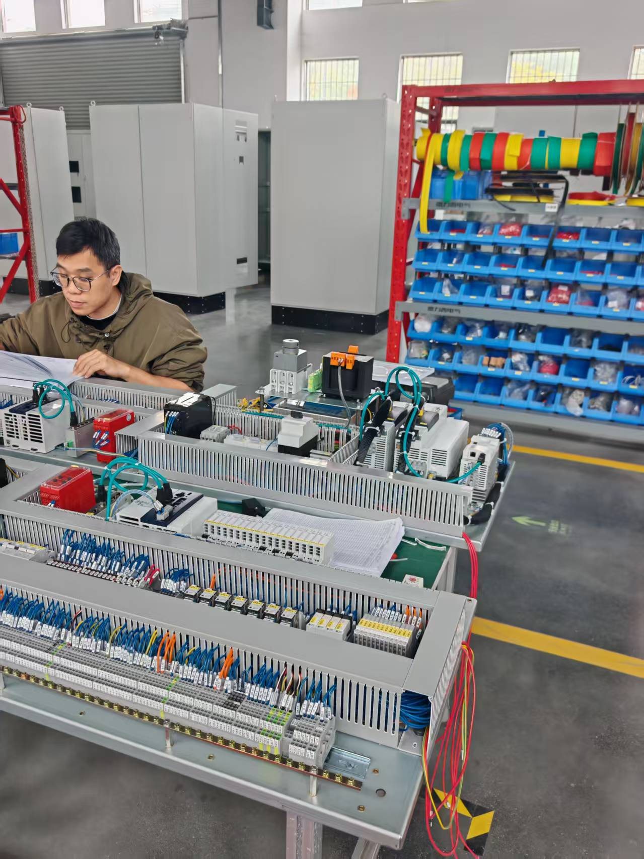 Electrical control panel testing and inspection detail