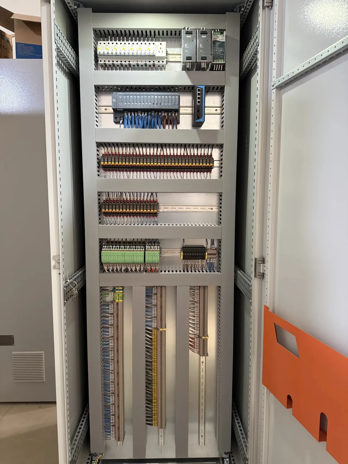 Australia wastewater membrane filtration Siemens ET200SP PLC control cabinet before shipment