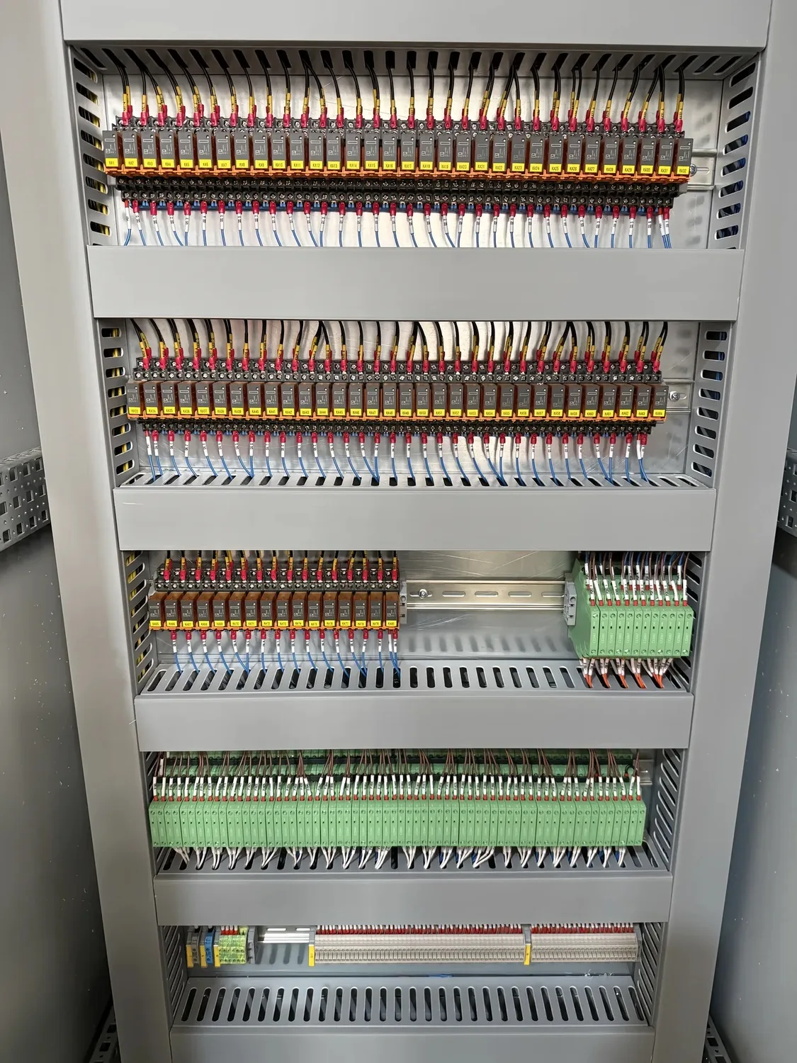 relay interface cabinet overview for wastewater treatment PLC control cabinet
