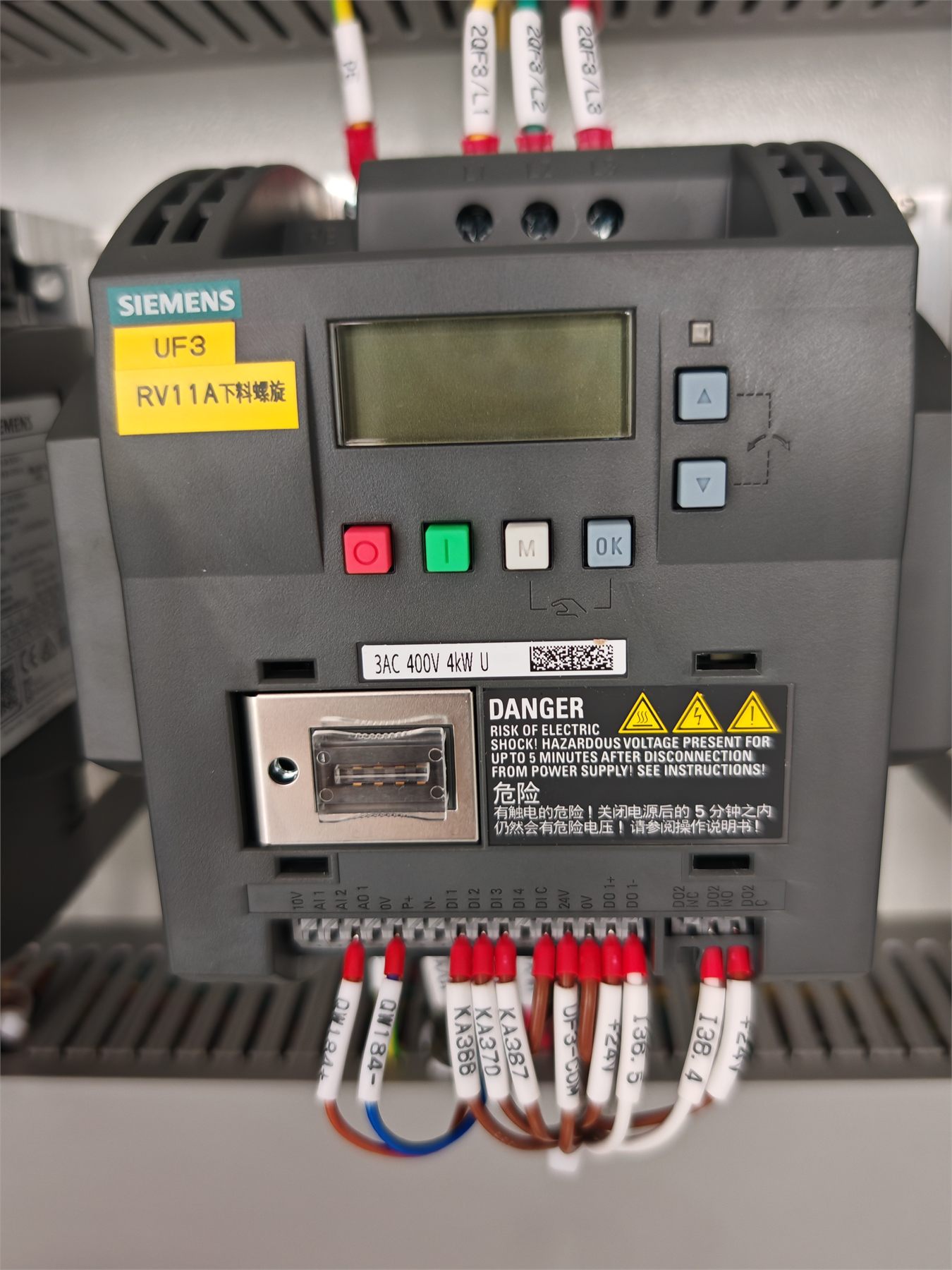 Completed HVAC control cabinet
